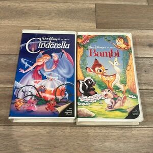 Disney VHS Black Diamond Classic (set of 2)
